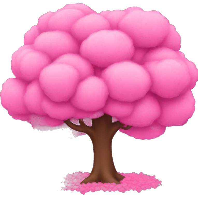 Pink tree emoji