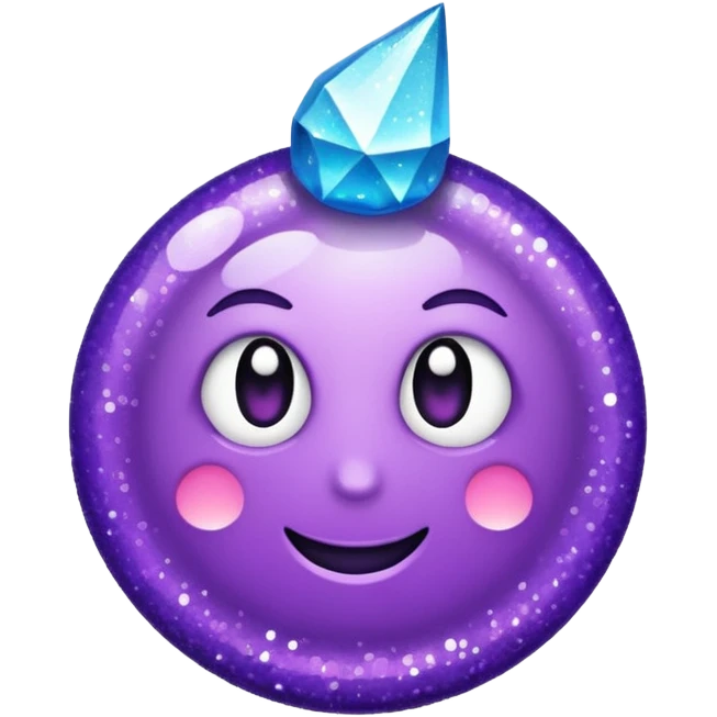 symbol glitter purple $ emoji