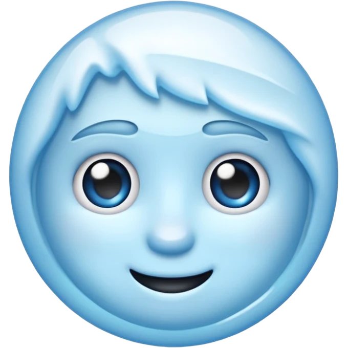frozen emoji blue emoji
