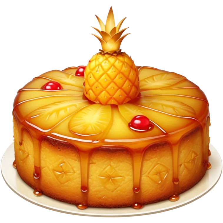 Pineapple upside down cake  emoji