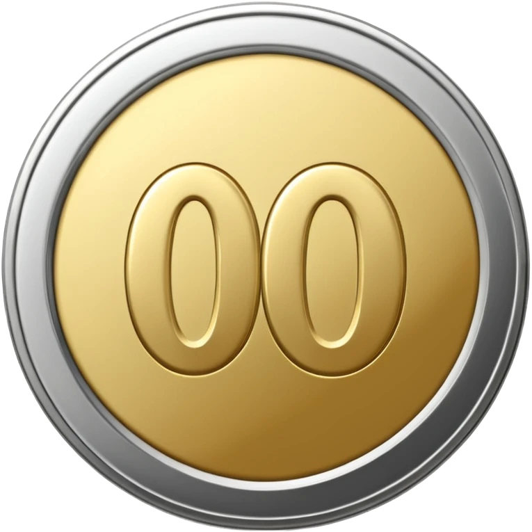 silver coin with the number 100 on it emoji