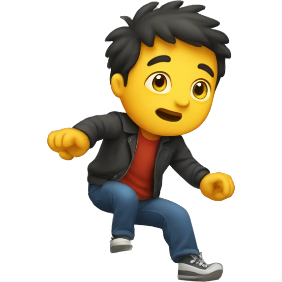 falling down stairs emoji