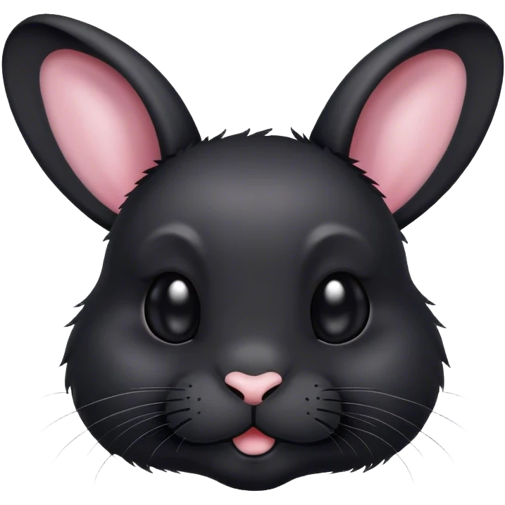 cute black rabbit emoji