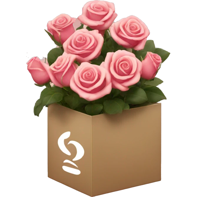 venus et fleur box of roses  emoji