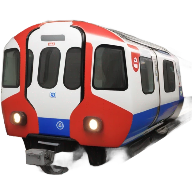 london underground train sideview emoji