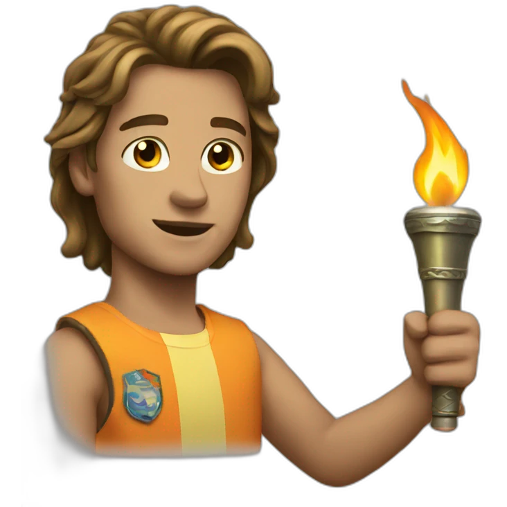 pass the torch emoji