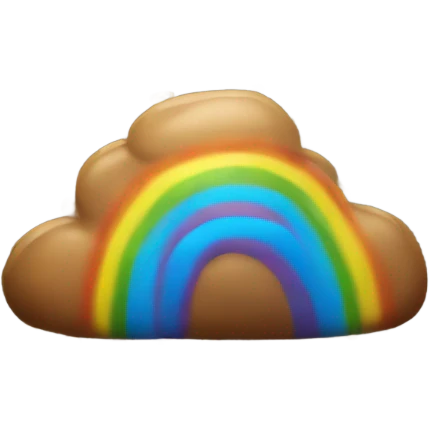 big rainbow poop emoji emoji