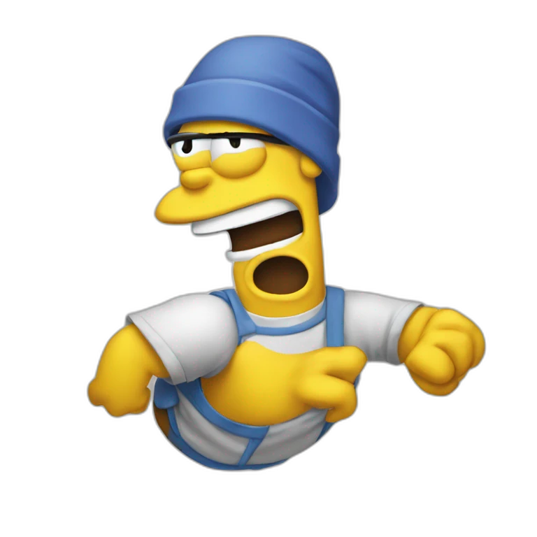 Homer faisant un pouce en l'air emoji