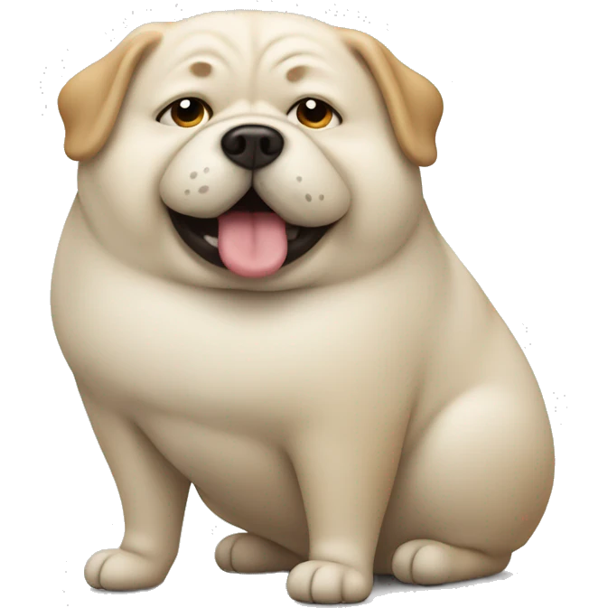 fat dog emoji