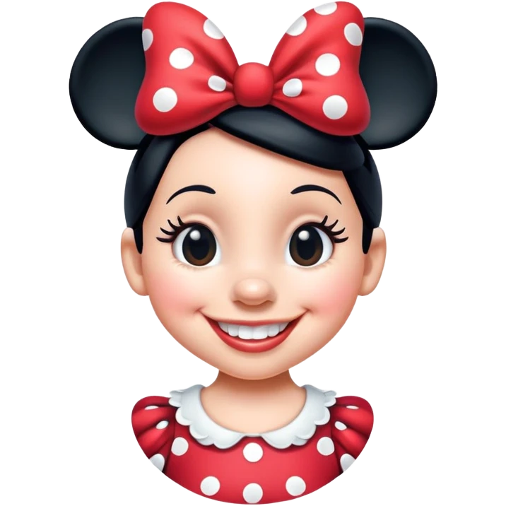 Minnie Mouse smiling emoji