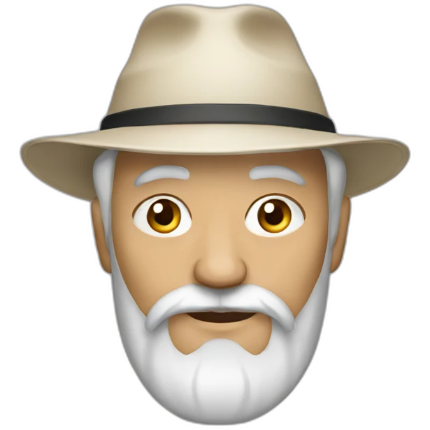 old jew with Central Asian cap emoji