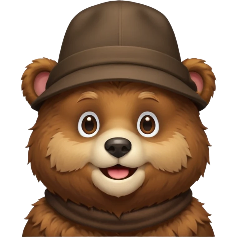 bear with hat emoji