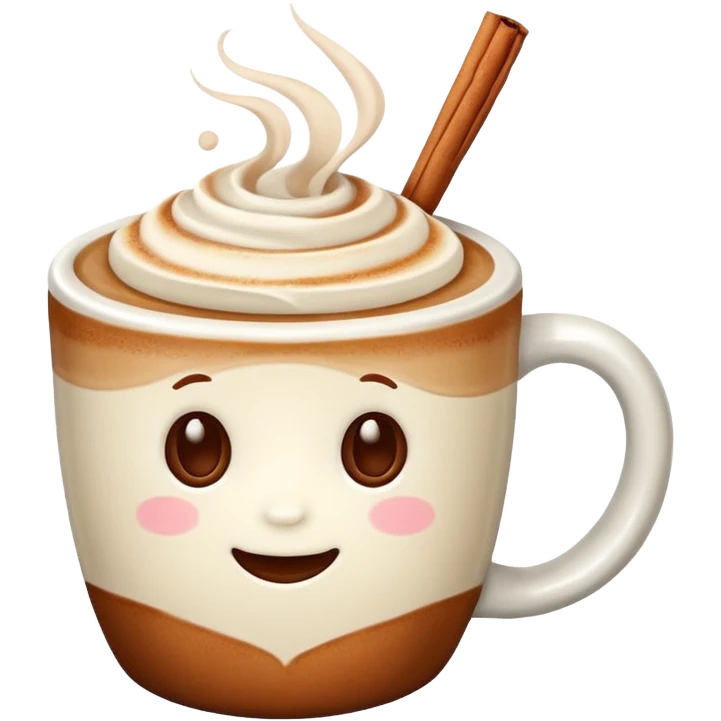 Cinnamon latte emoji