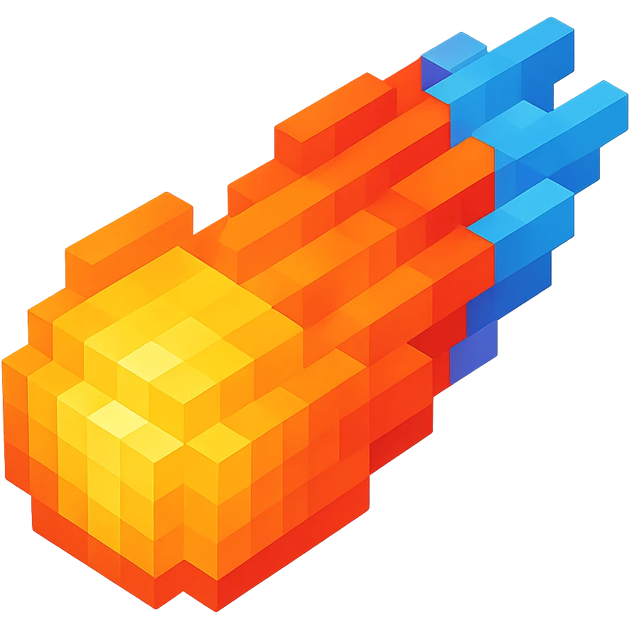 светящиеся комета, no background emoji