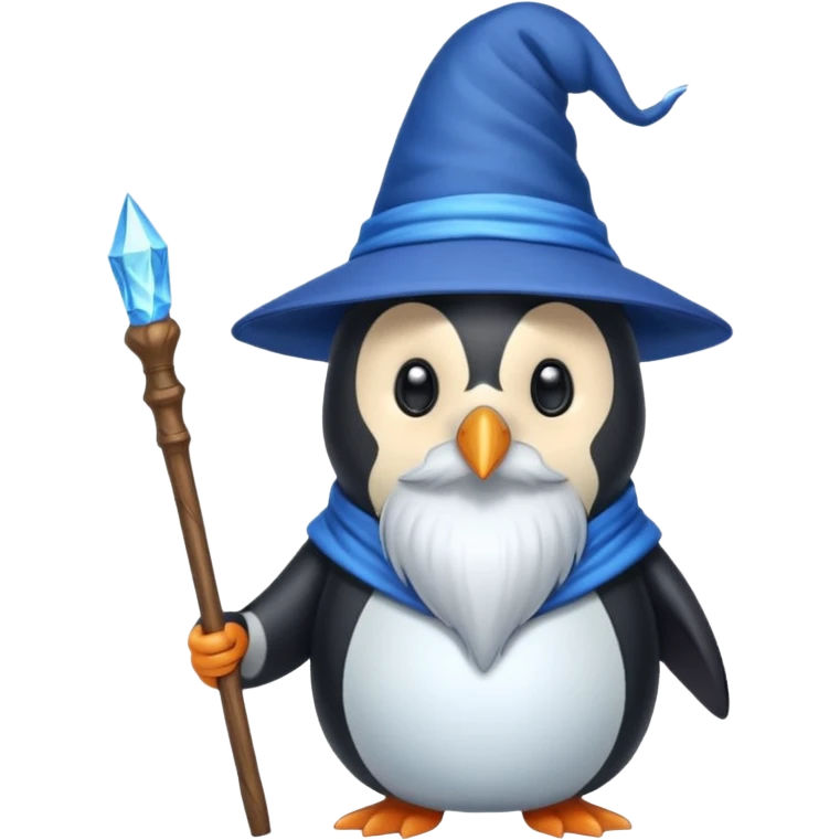 Penguin Wizard emoji