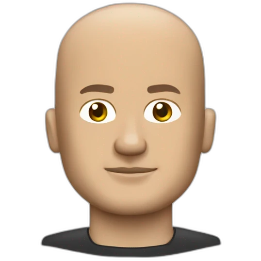 Bald man Lego like emoji