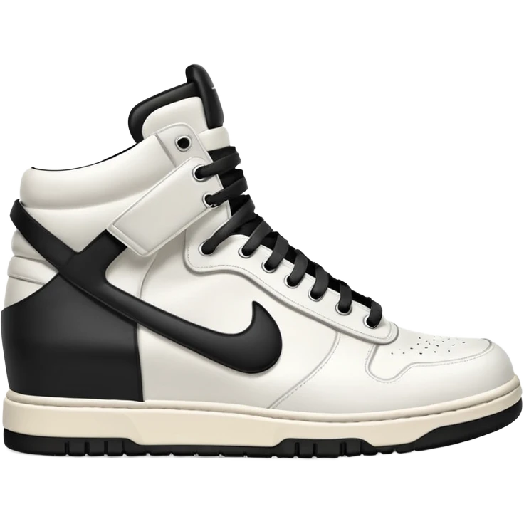 rick owens milk dunk all white emoji