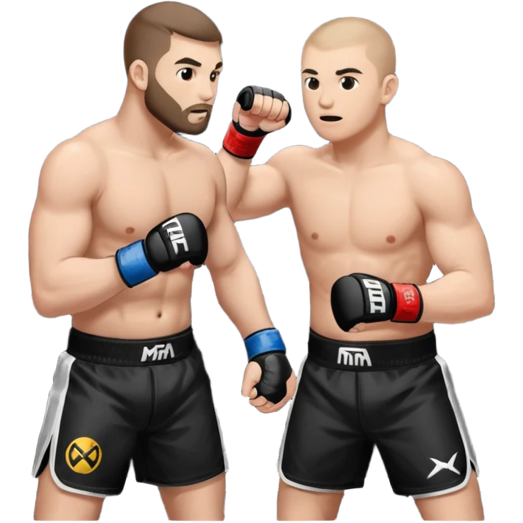 Черные перчатки MMA emoji