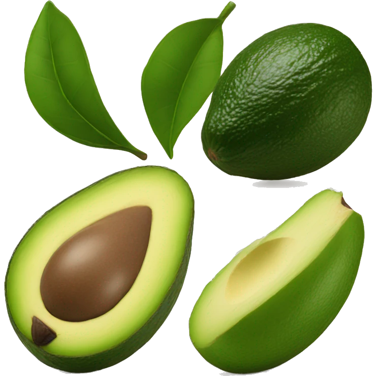 Aguacate tomando café  emoji
