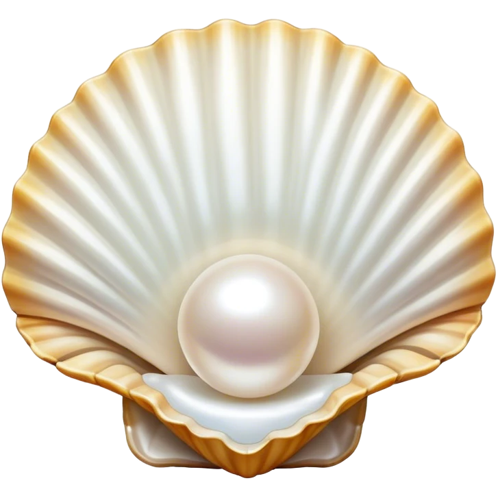 open shell with pearl emoji