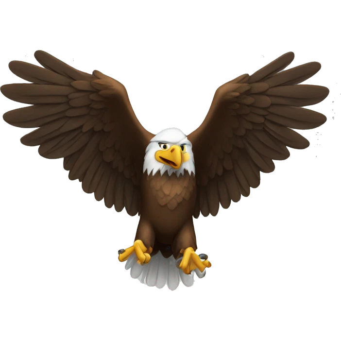 A more robust and experienced eagle with fully outstretched wings, representing a member who has already proven their worth.  emoji