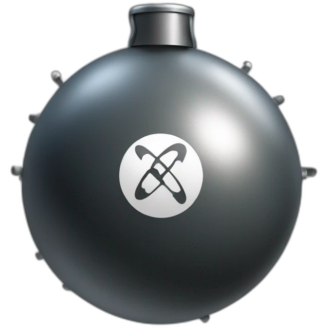 bomb-atom emoji