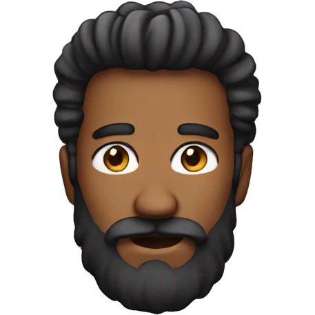 bold an with beard emoji