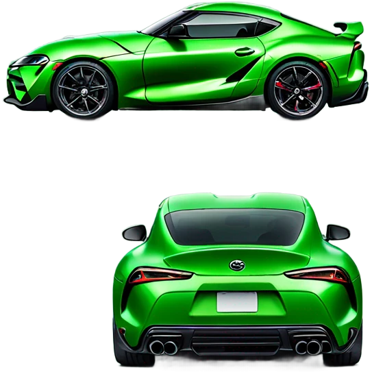 The new green Toyota Supra emoji