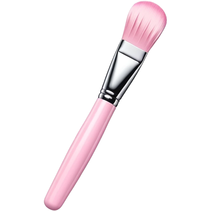 3D glossy brow lamination brush in baby pink emoji