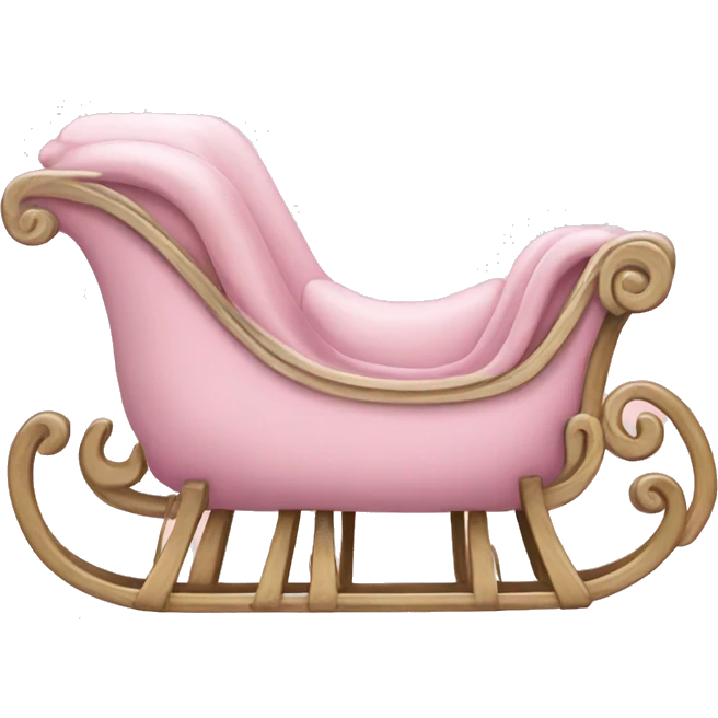 light pink sleigh emoji