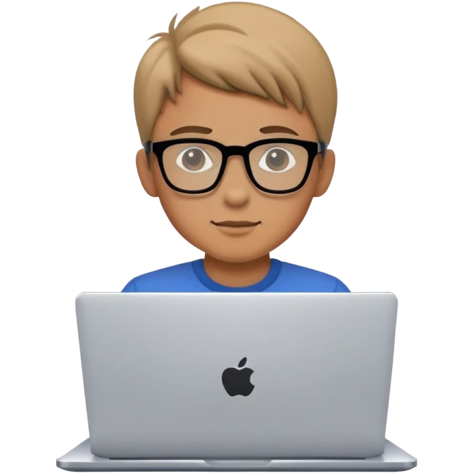 Laptop and a IT boy emoji