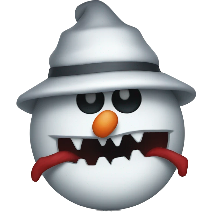 evil snowman from hell emoji