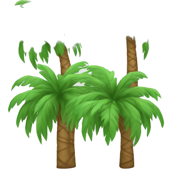 Christmas palm tree emoji
