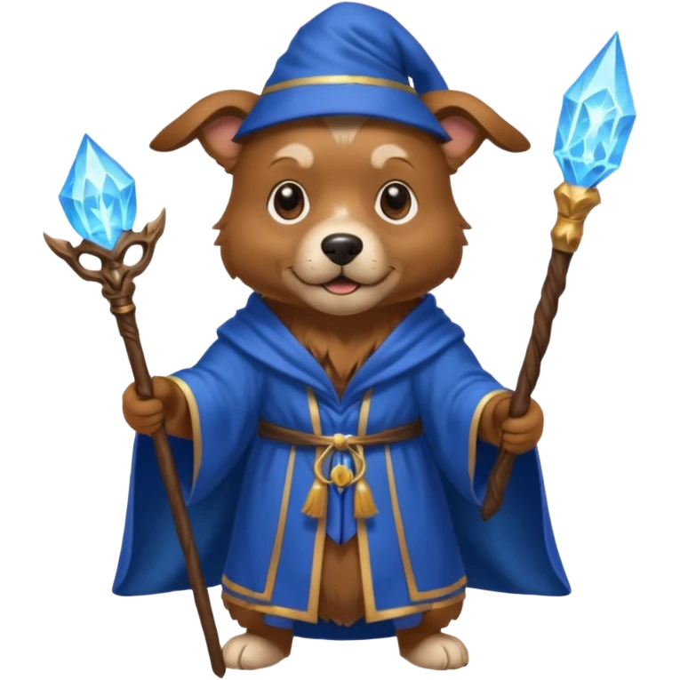 Dog wizard emoji