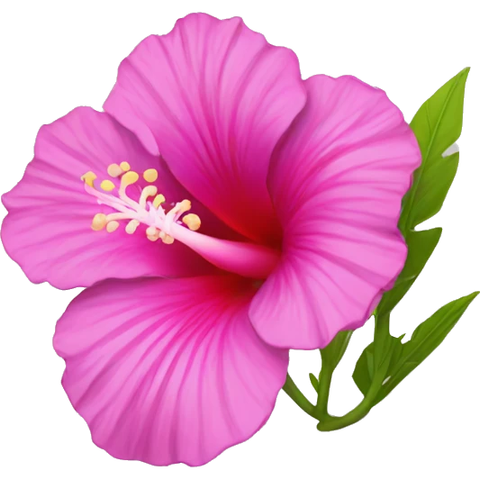 Pink Ibiscus flower  emoji