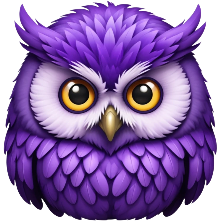 Purple owl emoji