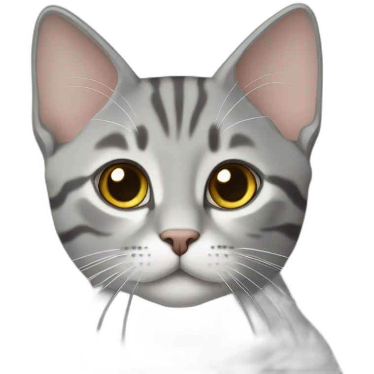 Gray European Shorthair emoji