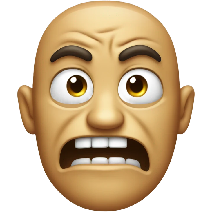 Angry and laughing with eye twitches  emoji