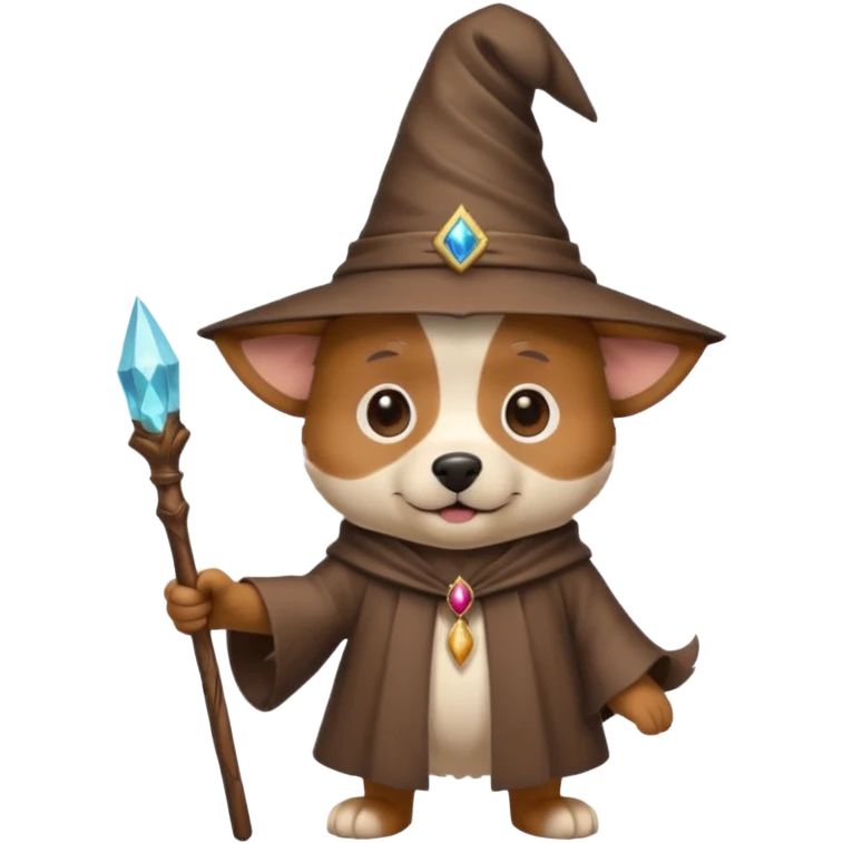 Dog wizard emoji