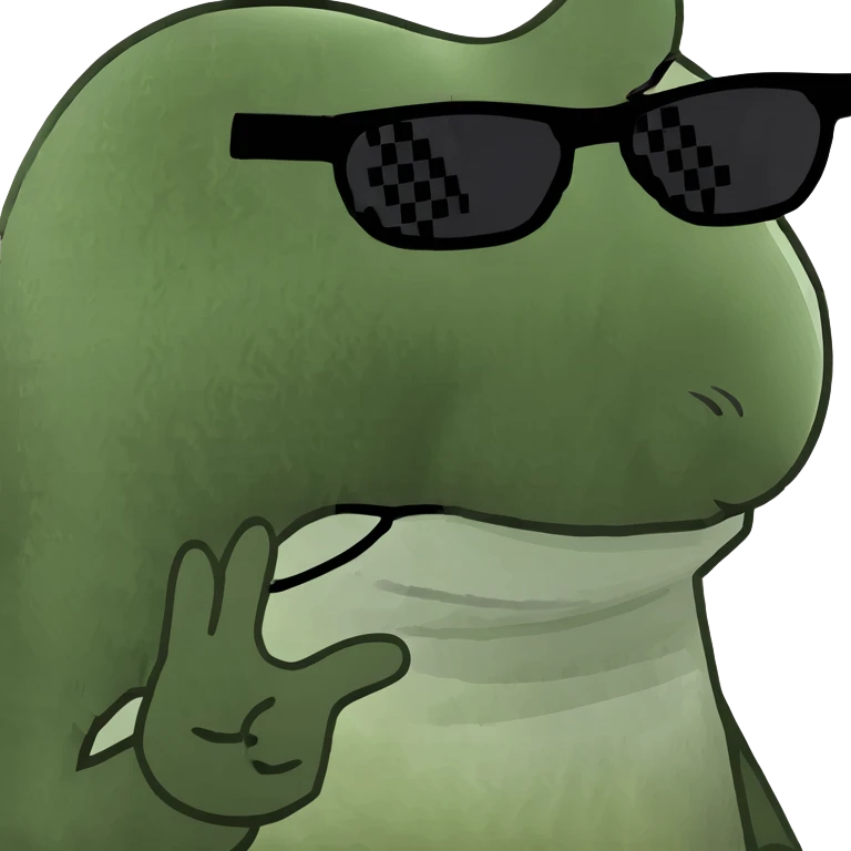 Bunny with sunglasses emoji