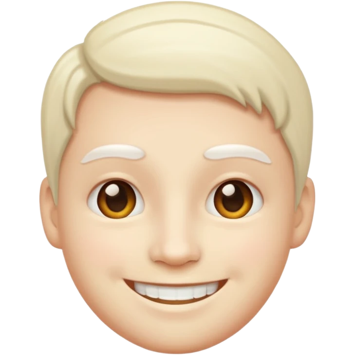 Add white to face emoji