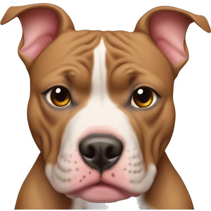 pitbull kissy face tough emoji