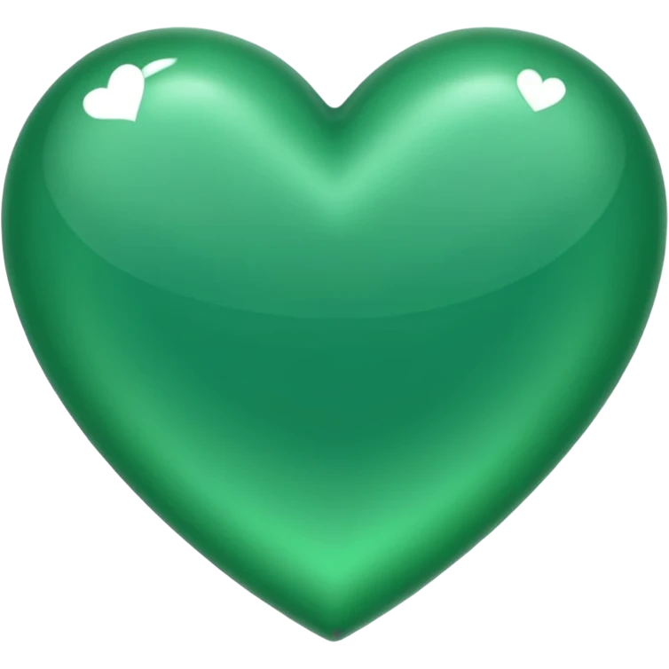 Emerald heart emoji