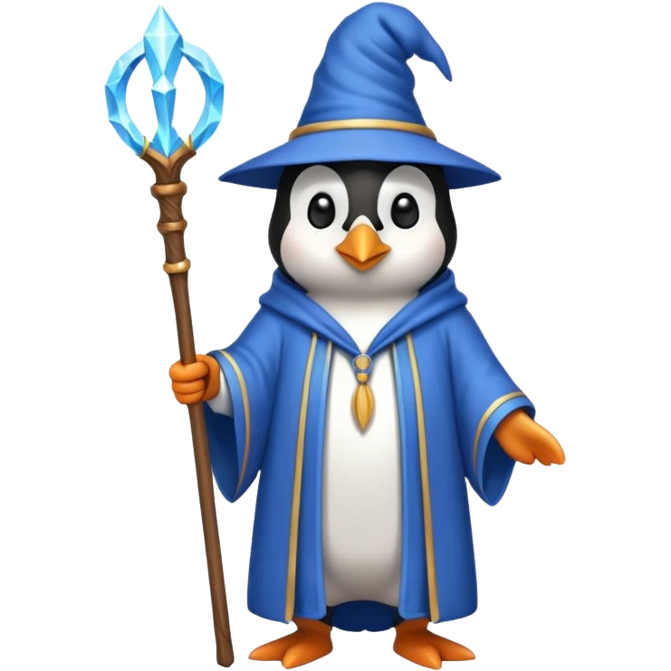 Penguin Wizard emoji
