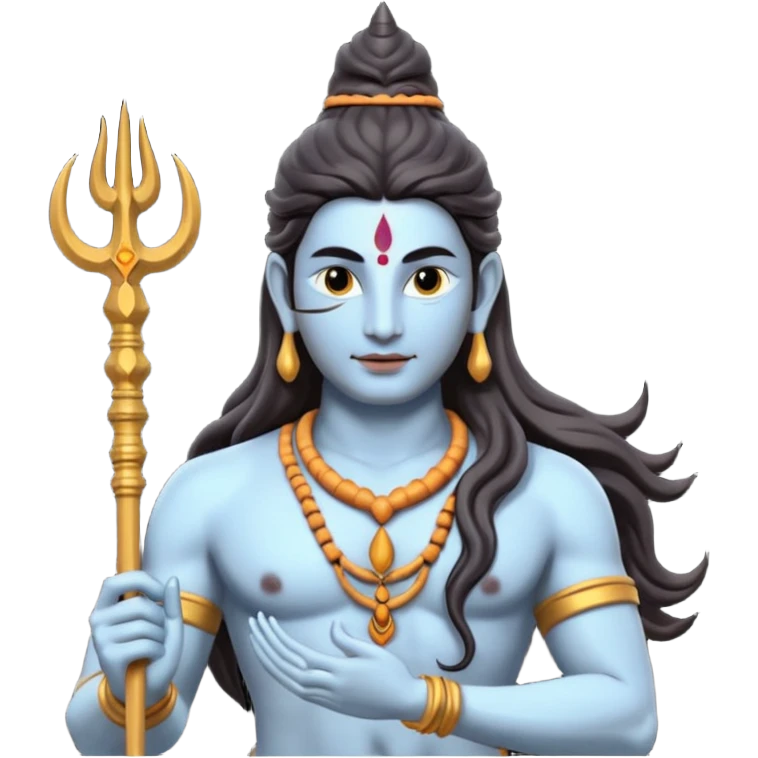 Lord shiva with trishul emoji