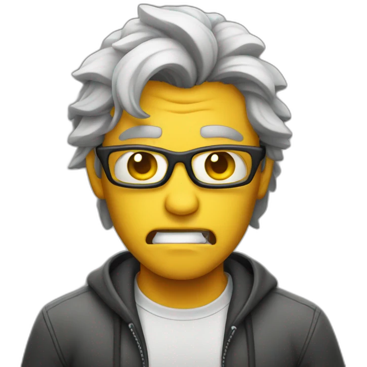 developer raged with designer emoji