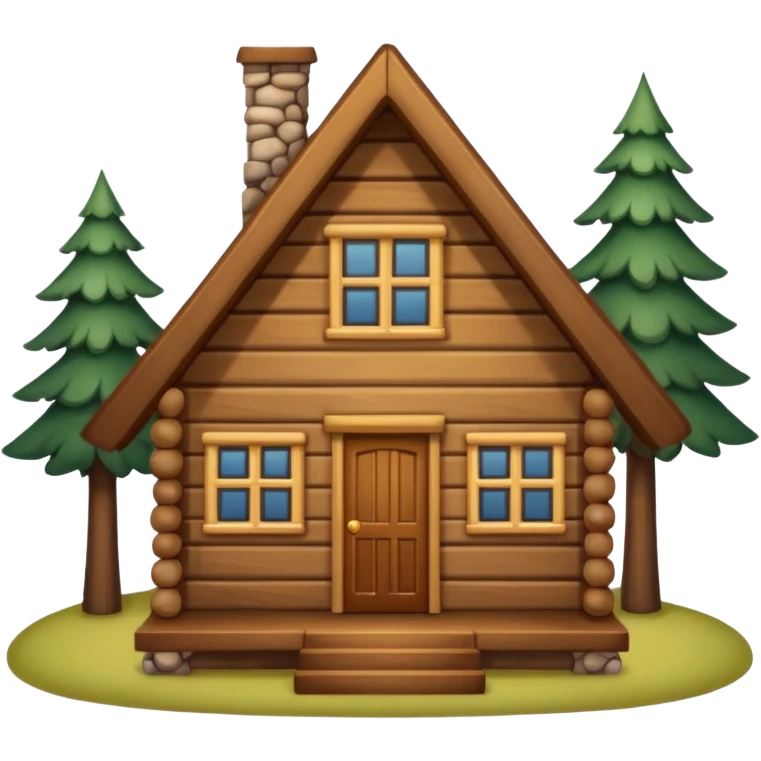 wood cabin emoji