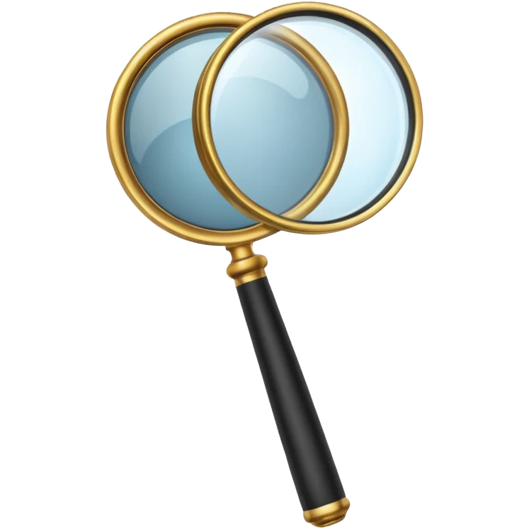black Magnifying glass emoji emoji