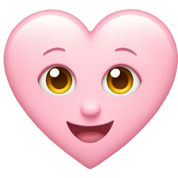 Light pink heart emoji
