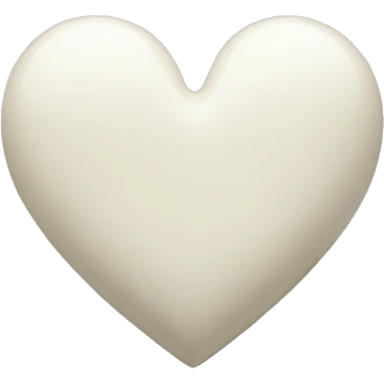 Off white heart  emoji
